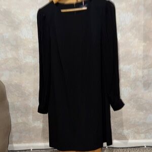 Tommy Hilfiger Black Long-Sleeve Shift Dress